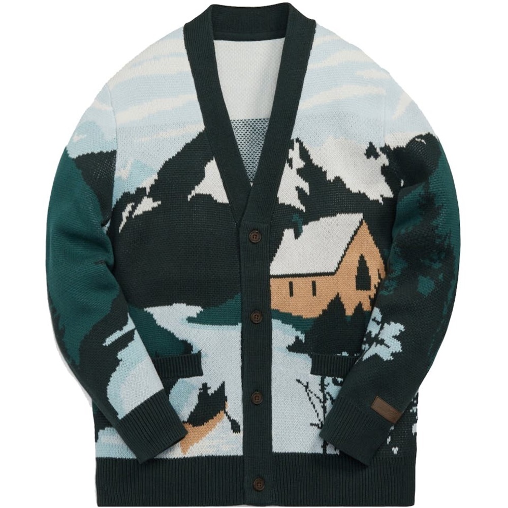 Kith Lakeside Cardigan Stadium Green size XXL